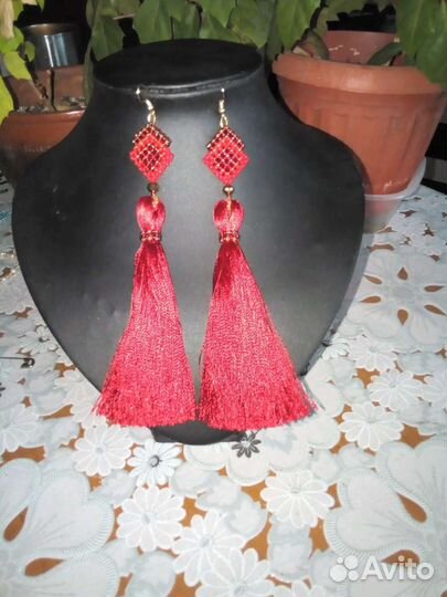 Серьги из бисера