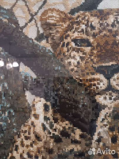 Картина вышитая крестом ручная работа