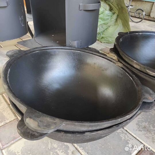 Казан чугунный узбекский 10 л