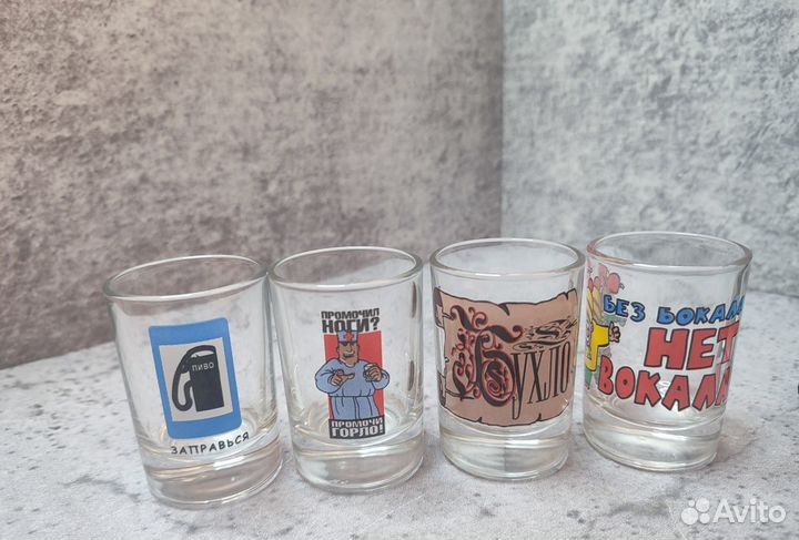 Стопки креативные с рисунками и якорями - 6 шт