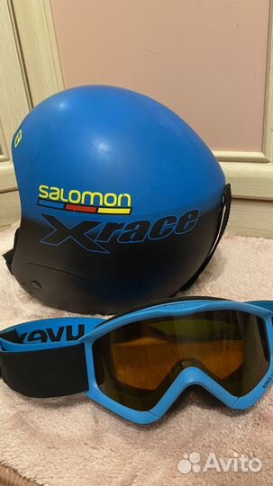 Шлем и очки горнолыжные детские