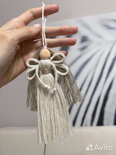 Ангел подарочный, елочная игрушка кукла