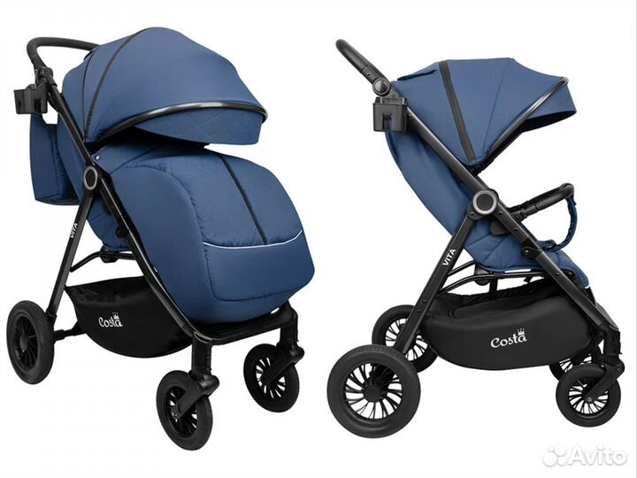 Коляска прогулочная всесезонная 9,8 кг 18-25 см