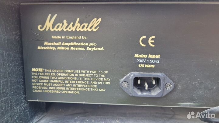 Гитарный комбоусилитель marshall avt 100