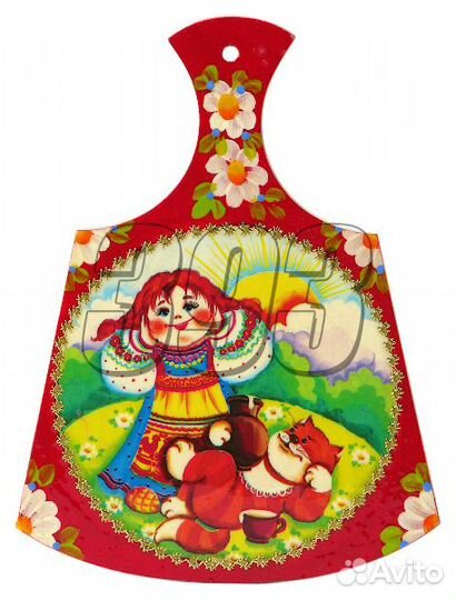 Доска разделочная малая Алёнка с кошкой (31337)
