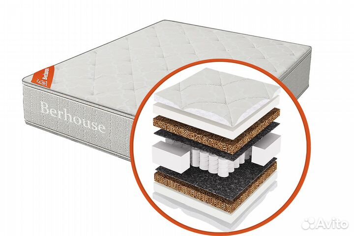 Матрас Mega кокос 10 TFK (Berhouse)