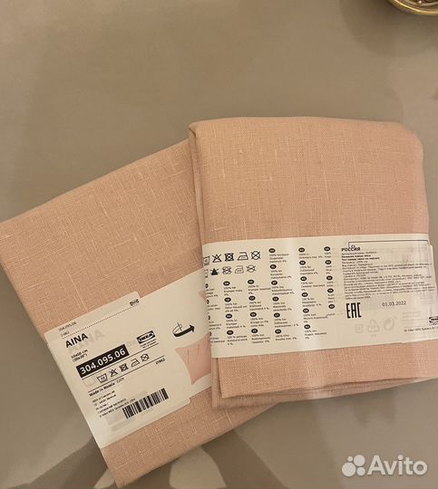 Чехол для подушки IKEA лён