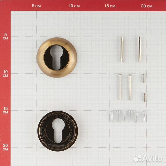 Ключевина P TL CFB-18 круглая розетка (кофе глянец