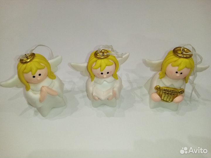 Елочные игрушки из полимерной глины