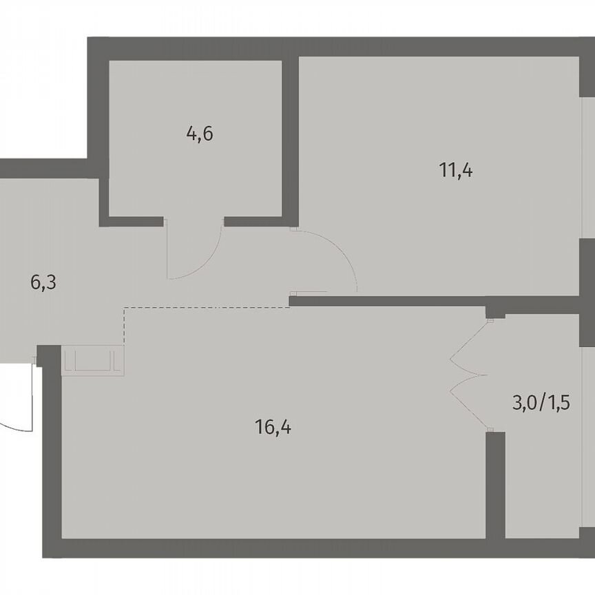 1-к. квартира, 40,2 м², 7/12 эт.