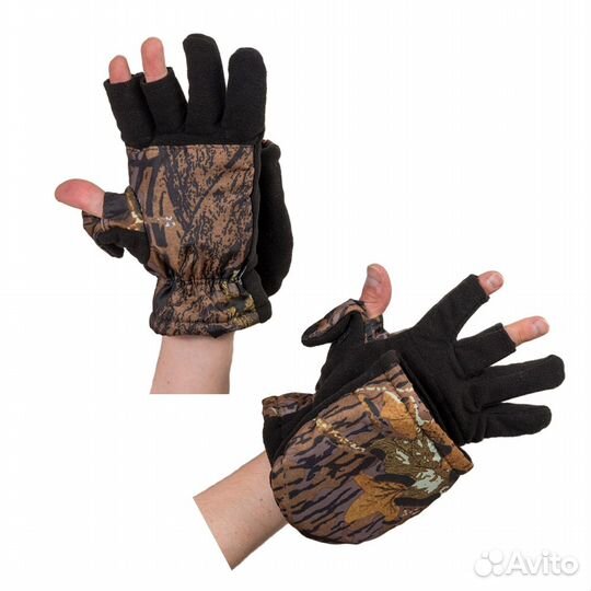 Перчатки Охотника - рыбака утеплённые (чёрный) (26