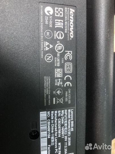 Ноутбук Lenovo B50-45