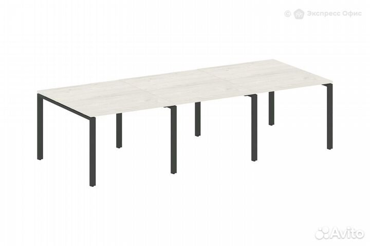 Стол для переговоров (3 столешницы) Metal system s