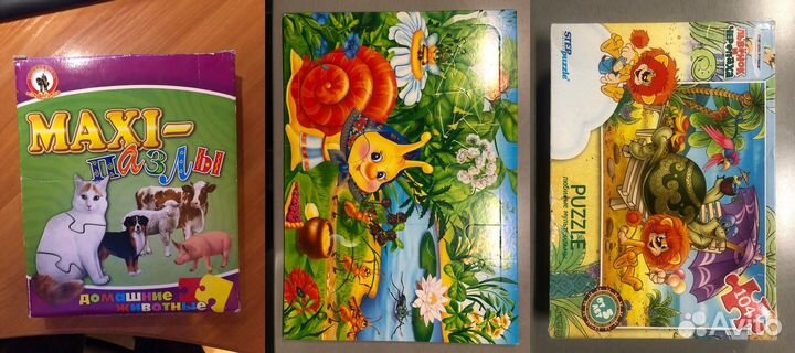 Пазлы, более 20 шт