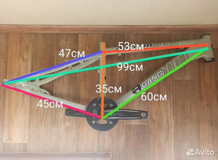 Велосипед author рама dirt jump 14 размер 26 колес