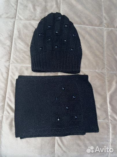 Комплект шапка и шарф женский