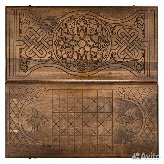 Нарды и шашки резные Плетение 62 х 64 см бук Армения 62576