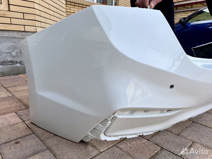 Бампер задний Hyundai Solaris 2 белый 2017-2020