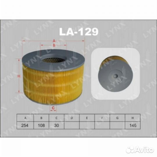 Lynxauto LA-129 Фильтр воздушный