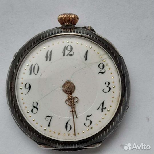 Антикварные серебряные часы Niel HF