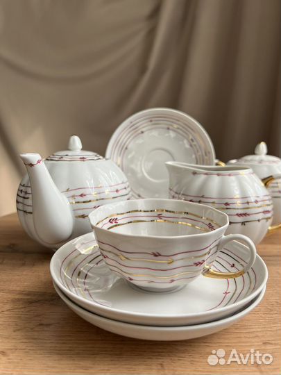 Чайный сервиз дулевский фарфор