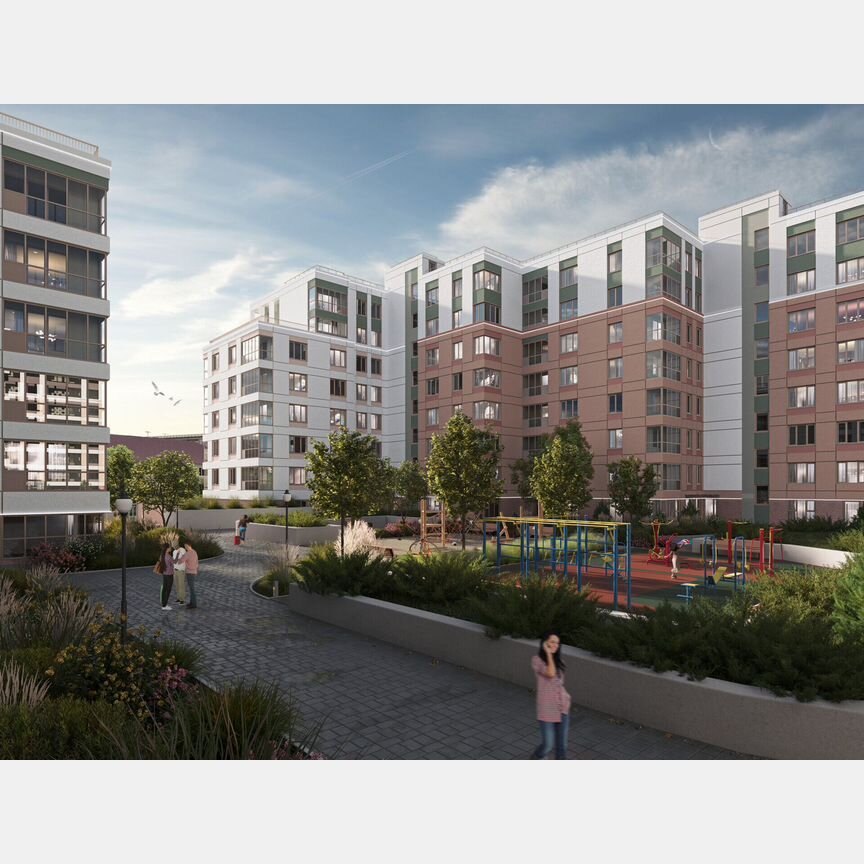 1-к. квартира, 41,1 м², 6/8 эт.