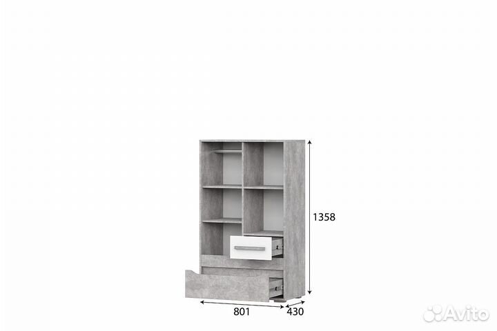 Тумба многоцелевого назначения Грей