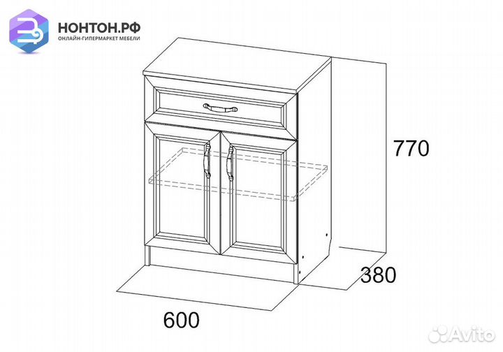 Тумба Вега вм-26 сосна карелия