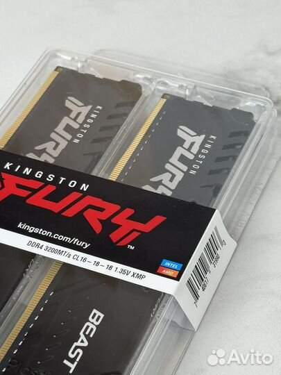 Оперативная память Kingston Fury Beast 16GB