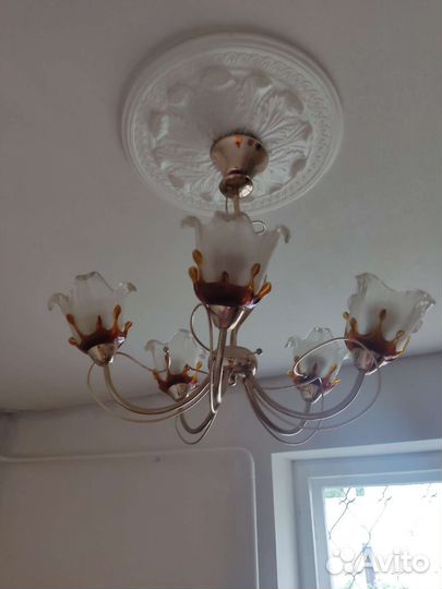 Люстра потолочная бу