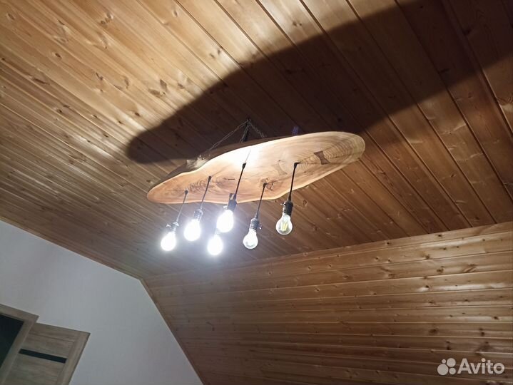 Люстра из карагача