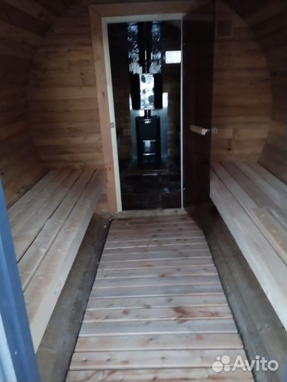 Баня бочка из термодоски