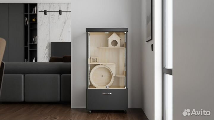 Клетка Витрина для шиншилл Дегу грызунов Хорька Р4