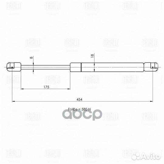Амортизатор упор для а/м VW Passat B7 10- униве