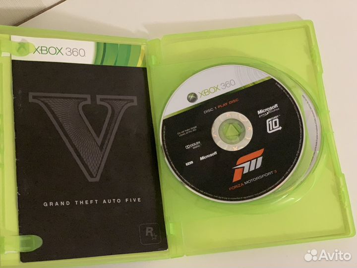 Игровой диск GTA5 и motosport 3 на xbox 360