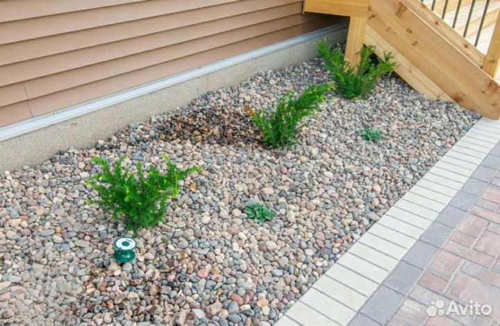 Гравий для ландшафта, дренажа, бетона