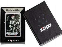 Зажигалка Zippo - Skateboard Skull