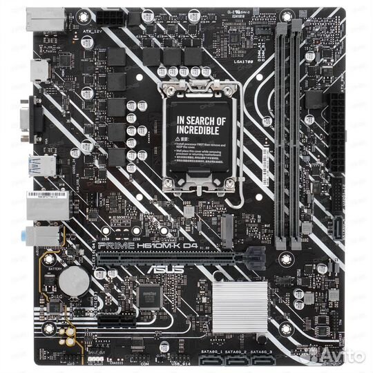 Материнская плата asus prime H610M-K D4 (новая)
