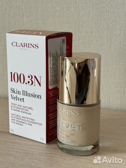 Новый Clarins Skin Illusion Velvet 100.3N оригинал