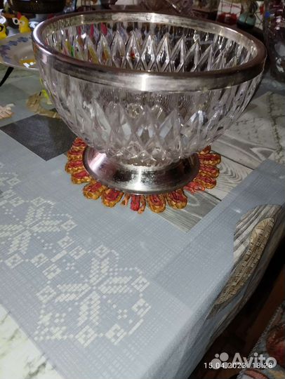 Хрусталь, конфетница, стаканы, стопки, кружки