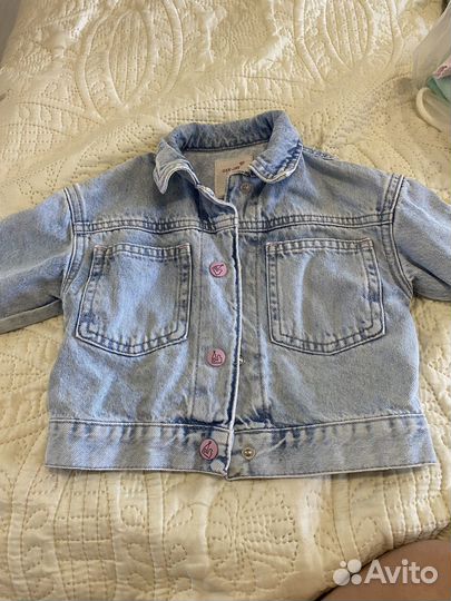 Джинсовая куртка для девочки 86