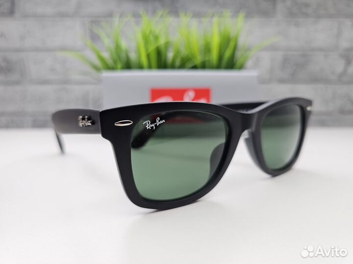 Очки Ray Ban Wayfarer 2140 Green Стекло