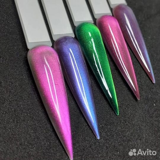 Светоотражающие Гель лаки, кошачий глаз