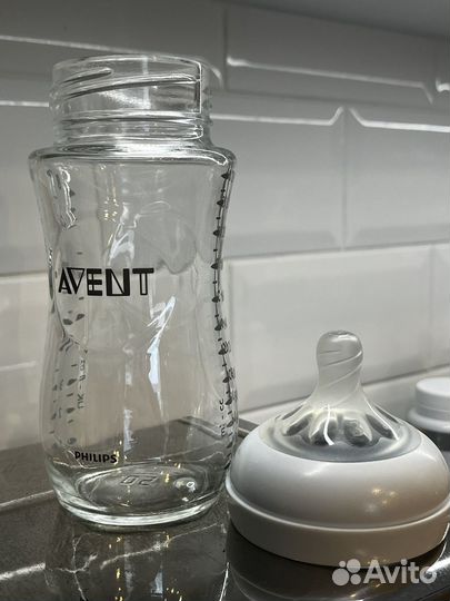 Бутылочка Avent стекло большая 240 мл