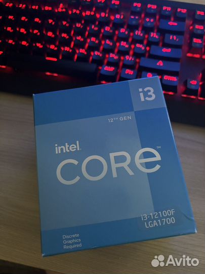 Процессор intel core i3 12100f box