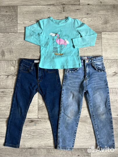 Вещи пакетом на девочку 104-110