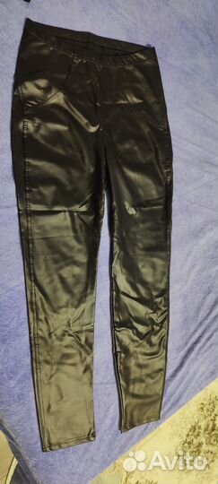 Брюки женские кожзам