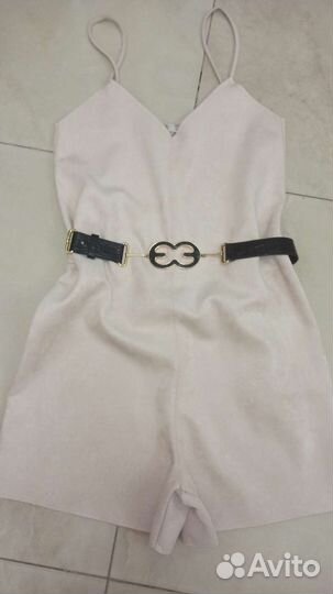 Zara замшевый комбинезон