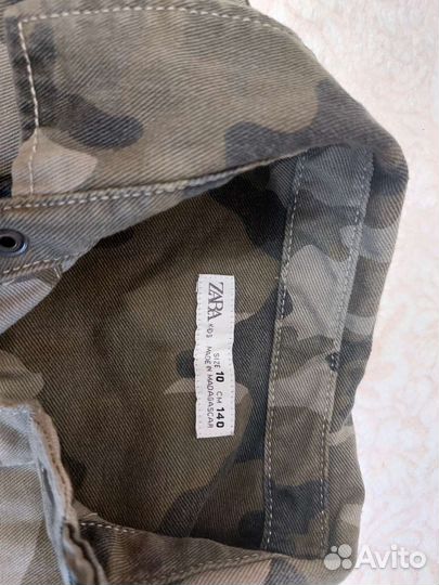 Джинсовая рубашка zara для мальчика