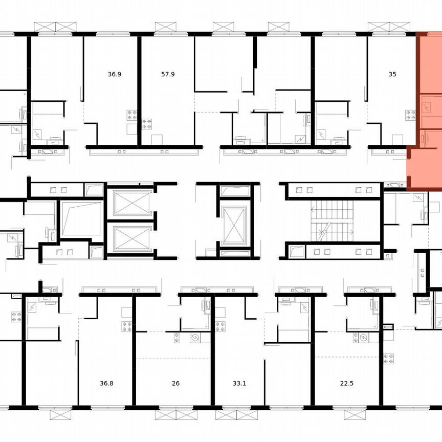 2-к. квартира, 49,6 м², 14/24 эт.